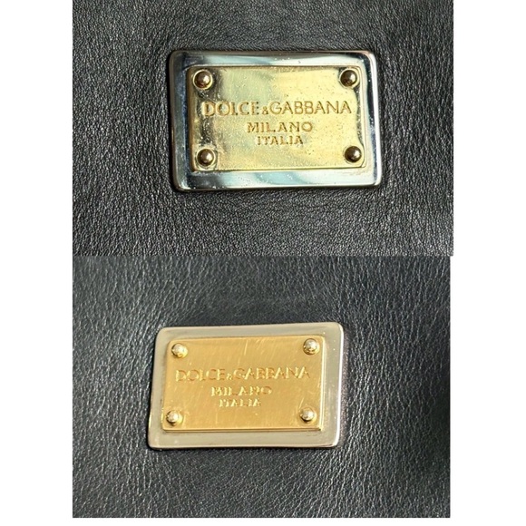 Rare Dolce & Gabbana Dome Black Leather Handbag - with lock and keys! - Picture 4 of 12